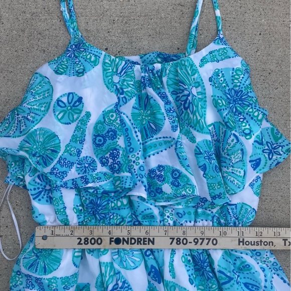 Lilly Pulitzer x Target S Blue Sea Urchin For You Sand Dollar Sundress Resort - Picture 2 of 7